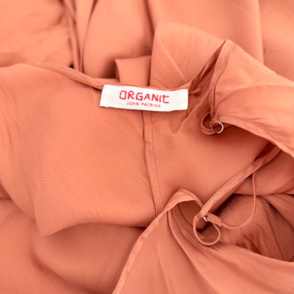 The Organic Ankle Slip Maxi Long Dress by John Patrick Umber Rust Sz XL - Picture 7 of 10